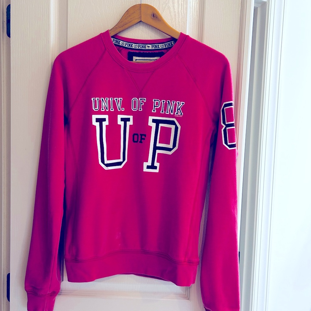Pink Victoria's Secret crewneck sweatshirt size small #VS